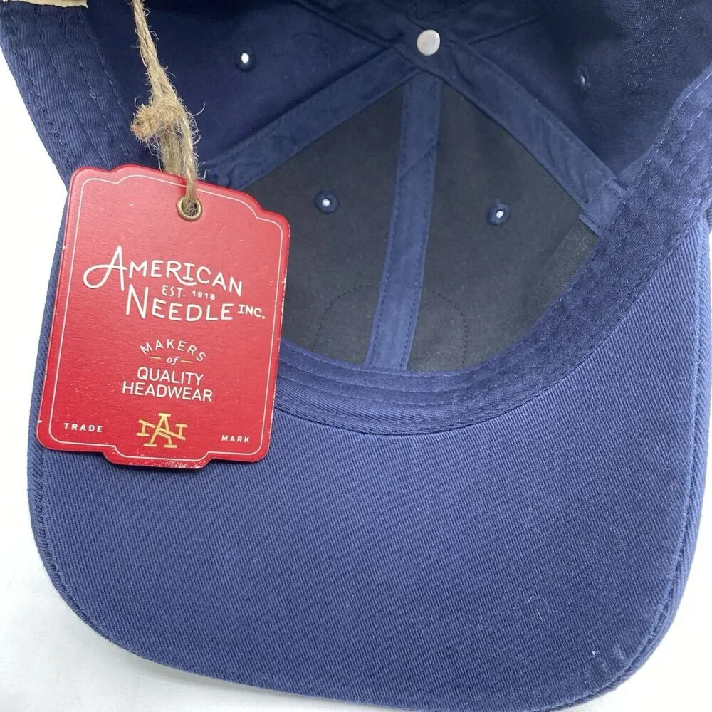 Free People FP Movement Apres Ski Hat OSFA Baseball Cap Navy GorpCore Boho NWT - Picture 7 of 9